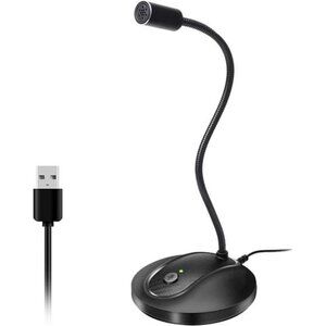 USB Microphone, Computer PC Microphone with Mute Button for Streaming,Podcasting